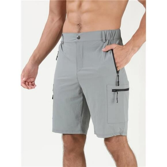 Suwangi Mens Quick Dry Hiking Cargo Shorts Outdoor Travel Golf Tactical - Picture 6 of 7